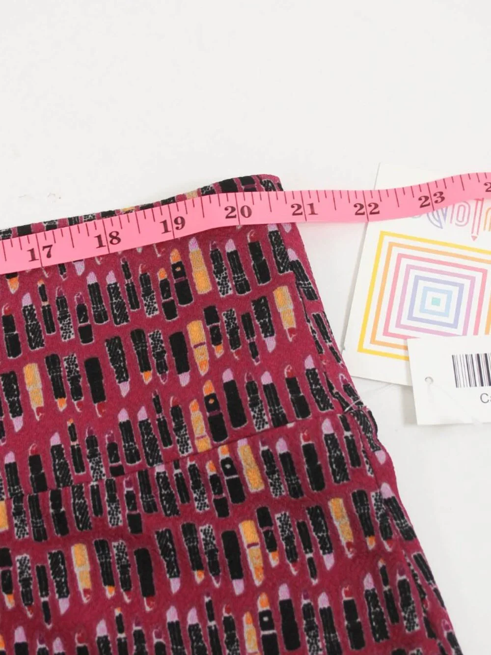 NWT LuLaRoe Cassie Pencil Skirt 2XL Lipstick Print